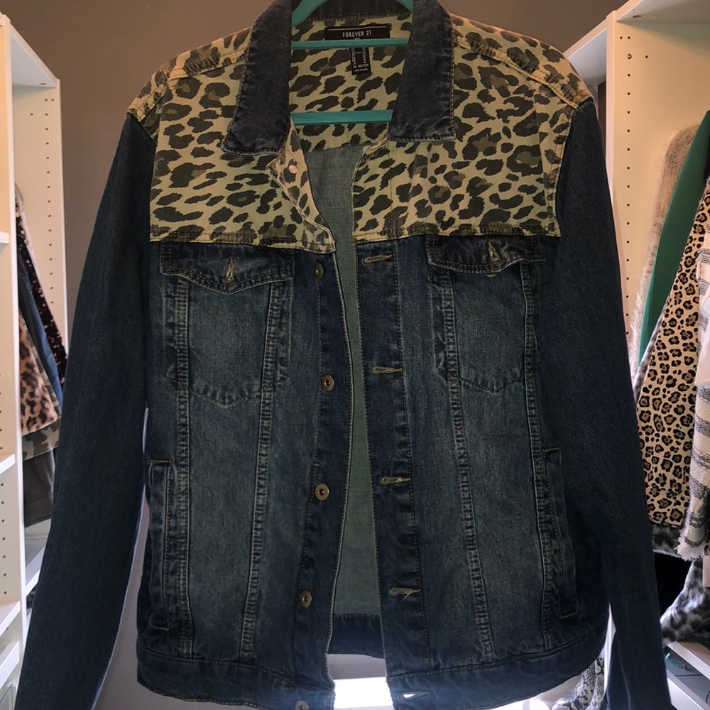 Cheetah Denim Jacket